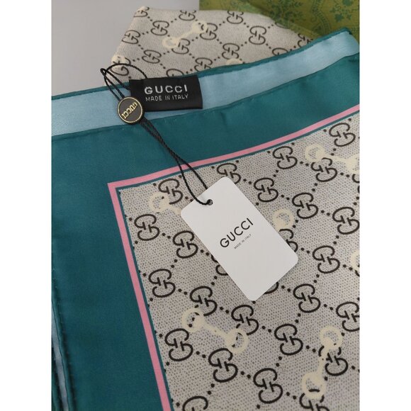 Gucci Women's 100% Silk GG Pattern Scarf With Box And bag. - Picture 11 of 11